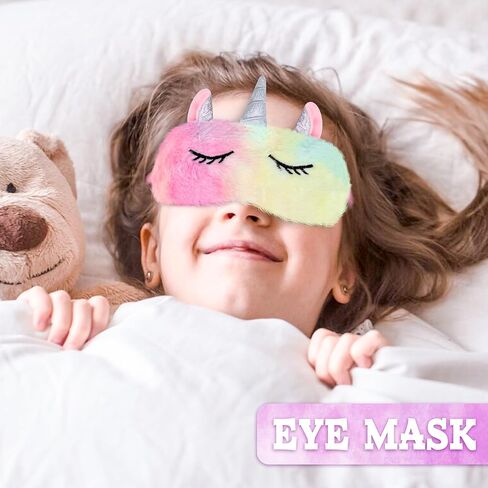 ليناي صندوق هدايا يونيكورن للبنات، هدايا يونيكورن للبنات من سن 5-8 سنوات مع مذكرات قفل وشريط راس وقناع عين وزجاجة مياه وسوار هدايا الكريسماس واعياد الميلاد للاطفال، سلة يونيكورن للبنات in Kuwait