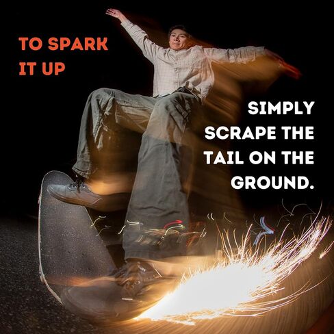 Tail Devil Skateboard Spark Plate | Sparks for Your Skateboard | Ultimate Skateboarder's Accessory | A Tail Plate Attachment for Cool Sparking Effect in Saudi Arabia