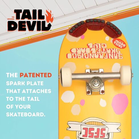 Tail Devil Skateboard Spark Plate | Sparks for Your Skateboard | Ultimate Skateboarder's Accessory | A Tail Plate Attachment for Cool Sparking Effect in Saudi Arabia