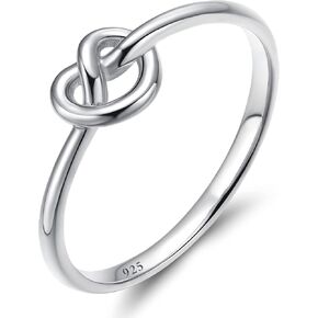 EAMTI 925 Sterling Silver Celtic Knot Ring Simple Criss Cross Infinity Wedding Band for Women Size 3-13 in Kuwait