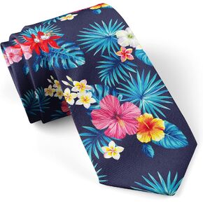 iujybax Floral Ties for Men, Mens Floral Tie Skinny Narrow Necktie for Men, Flower Ties for Men, for Wedding Groom Groomsmen