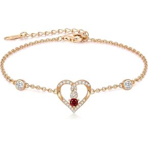 LOUISA SECRET إنفينيتي الحب سوار القلب للنساء، 925 الفضة الاسترليني سحر المرأة جوهرة الميلاد سوار، روز الذهب مطلي عيد ميلاد الذكرى والمجوهرات هدية للنساء الأم أمي فتاة زوجة صديقة in Kuwait