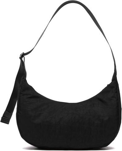Medium Nylon Crossbody Crescent Bag: Slouchy Style Shoulder Casual with Adjustable Strap in Kuwait