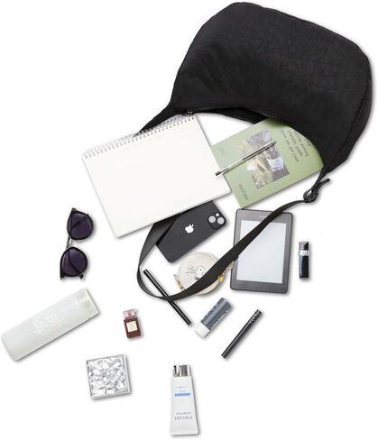 Medium Nylon Crossbody Crescent Bag: Slouchy Style Shoulder Casual with Adjustable Strap in Kuwait