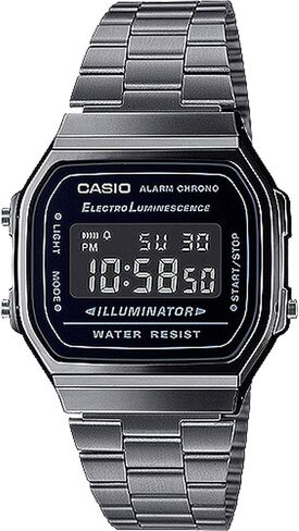 Casio G-Shock Unisex A168WGG-1BVT Digital Vintage Watch Silver in Saudi Arabia