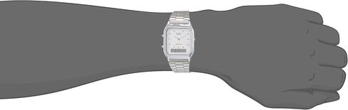 Casio - Mens Watch - AQ230A7D, Silver, Core in Saudi Arabia