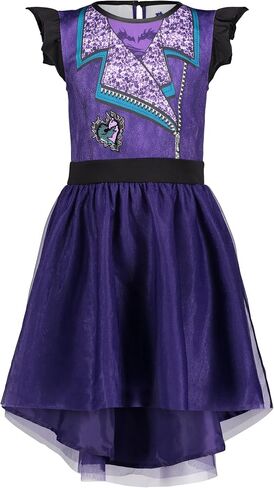 Disney Descendants Mal Girls Tulle Sequin Cosplay Dress Little Kid to Big Kid in Saudi Arabia