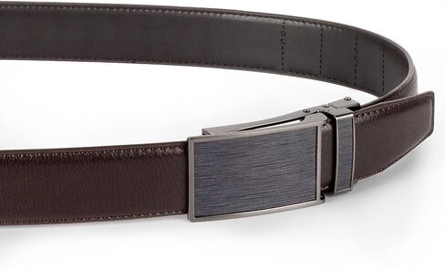 Gurzita Ratchet Belt 2 Pack,Mens Belts Leather Ratchet,Adjustable Dress Belts with Click Slide Buckle in Saudi Arabia