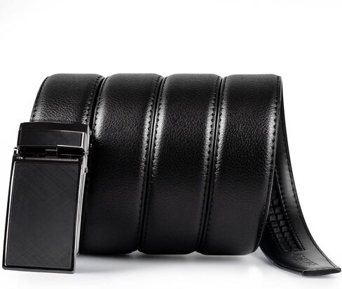 Gurzita Ratchet Belt 2 Pack,Mens Belts Leather Ratchet,Adjustable Dress Belts with Click Slide Buckle in Saudi Arabia