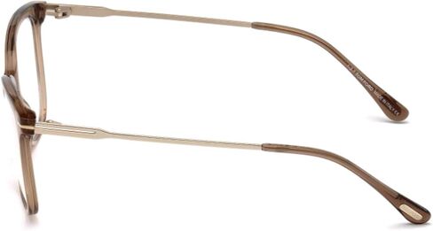 Eyeglasses Tom Ford FT 5510 045 Shiny Transparent Brown Front, Rose Gold Temples in Saudi Arabia