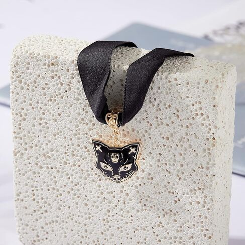 OFGOT7 قلادة كلاسيكية سوداء مخملية على شكل قطة للفتيات، إكسسوار قلادة قوطي للنساء، مجوهرات تنكرية للهالوين in Kuwait