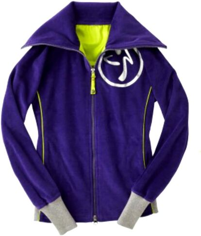 Zumba Fitness Women's Zweety Velour Track Jacket in Saudi Arabia