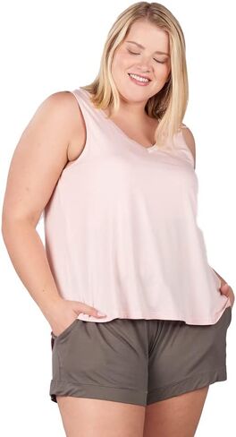 Faceplant Bamboo® Double V-Neck Pajama Tank Top in Kuwait