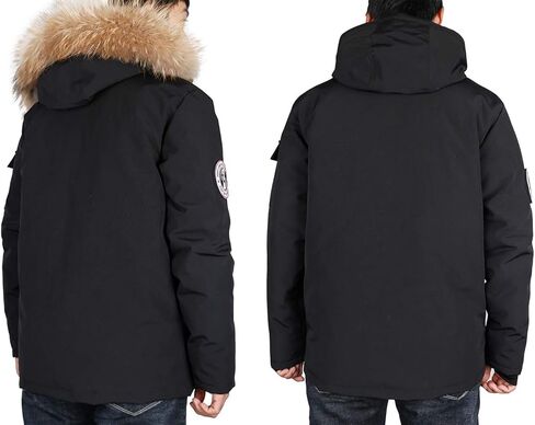 سترة تزلج للرجال من HARD LAND، سترة شتوية معزولة مقاومة للماء ومقاومة للرياح على الجليد، معطف ثلجي in Kuwait