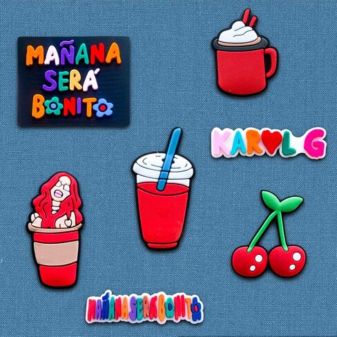 Xaldrichasta 26 Shoe Charms for Clog Different Matching Sandals Wristbands Bracelets, Singer Charms for Kids Girls Teens Women Party Gifts in Kuwait