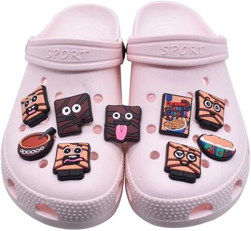 36 قطعة من قطع زينة الأحذية الغذائية، زينة كروك كلوج، هدايا ساحرة الطعام اللطيفة للأطفال، الأولاد، الفتيات، المراهقين، هدية حفلة عيد الميلاد، بلاستيك، لا أحجار كريمة, بلاستيك, بدون أحجار كريمة in Kuwait