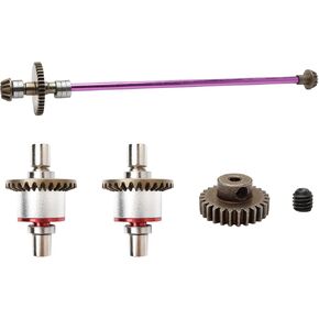 Metal Differential & Main Drive Shaft Upgraded Spare Parts for 1:14 144001 RC Car Spare Part Accessories