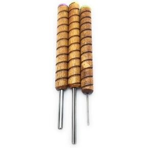 مجموعة أدوات اللف الدوارة الورقية المكونة من ثلاث قطع 3/16", 5/32", 5/64" دبوس لف معدني مشقوق للخرزات الورقية واللحاف