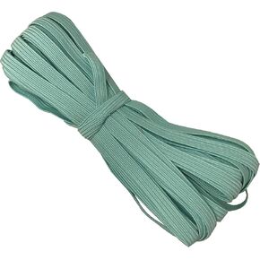 1/4" Elastic 10 yards Bundle, Braided Skinny Elastic for Face Masks, Headbands or Hair Ties (Black)