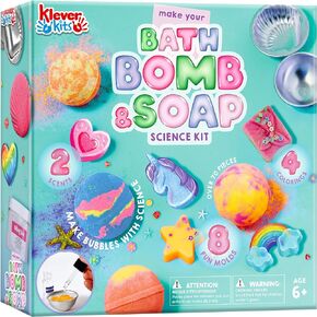 JOYIN Bath Bomb, Soap Making Kit for Kids, 2-in-1 Spa STEM Science Kits, DIY Make Your Own Bath Bombs & Soap, Spa Kit for Kids, Gifts Toys for Toddler Kid, Birthday Present