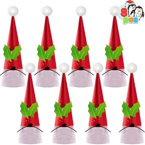 JOYIN 8 PCS Christmas No Snap Party Table Favors, Xmas Non Snap Party Supplies Gift With Party Hat, Jokes & Silver Hanging Decorations for Kids Christmas Parties Dinners and Holidays in Kuwait