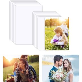 10 Pcs Aluminum Sublimation Photo Blanks, Heat Press Metal Sign Blanks Wall Poster Frame Blank in 2 Size (6x8 inch and 8x10 inch), Sublimation Picture Blanks for Personalized Gifts and Decorations in Kuwait