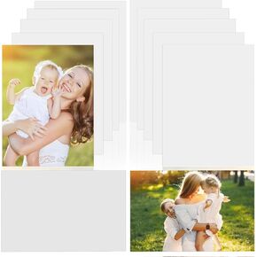 Deekypol Sublimation Metal Photo Blanks, 4X6 Inch Sublimation Photo Blanks - 10Pcs Sublimation Picture Metal Blanks for Bedroom Living Room (White)