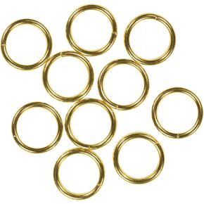 14K Gold Filled 7mm 6 Open Jump Rings 7mm Outside Diameter 5.4mm Inside Diameter - Premium Quality Set for DIY Jewelry Making, Necklace & Bracelet Repairs 6 Piece Set (SKU: j-4524) in Kuwait
