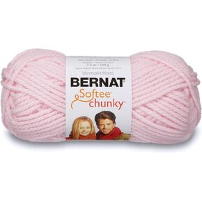 Bernat Softee Chunky Yarn, 3.5 Oz, Gauge 6 Super Bulky, Black