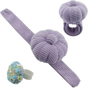 XGNG الأصفر DIY المعصم دبوس أداة المعصم دبوس وسادة Pincushions التطريز DIY الحرفية الإبر حامل للخياطة واللحف البوب ​​المفاجئة الدائري in Saudi Arabia