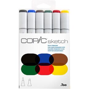 Copic Sketch, Alcohol Markers, 6pc Set, Portrait