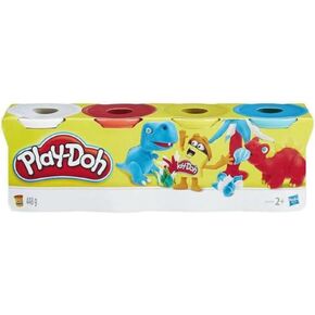 Play-Doh 4 Pack of Wild Non-Toxic Colors for Kids 2 Years and Up, 4-Ounce Cans (Dark Blue, Bright Green, Orange, Green) in Saudi Arabia