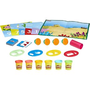 Play-Doh Create and Count Numbers Playset Preschool Toy for Kids 3 Years and Up with 6 Double-Sided Playmats, 10 Counting Flashcards, and 6 Cans of Modeling Compound, Non-Toxic (Amazon Exclusive)