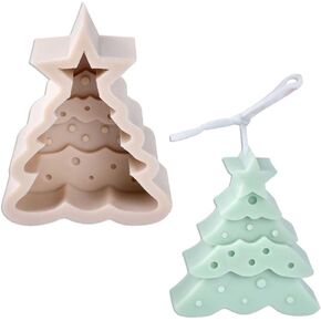 Tone Fun Christmas House Shape Candle Silicone Molds for Making Candle, Resin, Aromatherapy Candles, Handmade Wax Soap, Home Decor, Craft