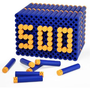 EKIND 500 قطعة من سهام الوافل عبوة من الفوم متوافقة مع مسدس سلسلة NERF N-Strike