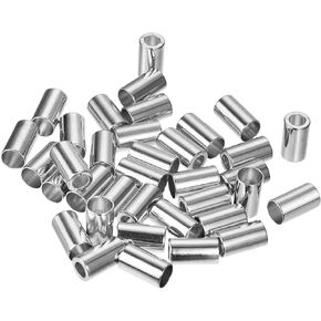 CASA -J 36pcs قفل نهاية الحبل المعدني، سدادة حبل سحب معدنية عمود حبل قفل نهاية سدادة لملابس الحبل حقيبة الظهر حقيبة الخياطة، فضي in Kuwait