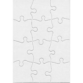 8 Blank Jigsaw Puzzles with Envelopes – 5.5 x 8 Inch, 28 Pieces Each – DYI Party invites, Perfect for Decorating, Kids' Activities, Arts & Crafts or Party Favors in Kuwait