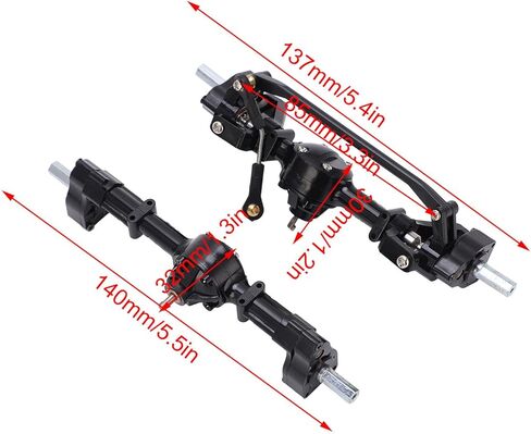 HAOX Front Rear Bridge Axle Gear Box, Small Size Durable Fine Workmanship Front Rear Axle Gear Box with Screw for WPL FY 1:16 RC Car for B14 B24 C14 C24 C34 in Saudi Arabia