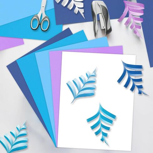 AnyDesign 50 ورقة متنوعة من ورق بطاقات عيد الميلاد باللون الأحمر والأخضر والذهبي، ورق قصاصات ملون DIY لشجرة عيد الميلاد في فصل الشتاء، صنع بطاقات هدايا الحفلات المنزلية والمكتبية والمدرسة، 8.5 × 11 بوصة in Kuwait