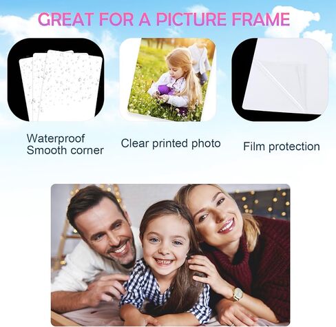 10 Pcs Aluminum Sublimation Photo Blanks, Heat Press Metal Sign Blanks Wall Poster Frame Blank in 2 Size (6x8 inch and 8x10 inch), Sublimation Picture Blanks for Personalized Gifts and Decorations in Kuwait