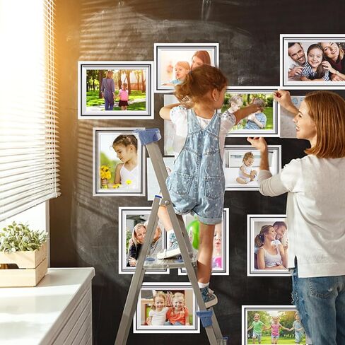 10 Pcs Aluminum Sublimation Photo Blanks, Heat Press Metal Sign Blanks Wall Poster Frame Blank in 2 Size (6x8 inch and 8x10 inch), Sublimation Picture Blanks for Personalized Gifts and Decorations in Kuwait