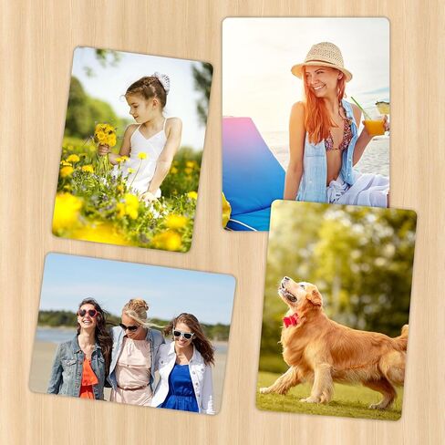 10 Pcs Aluminum Sublimation Photo Blanks, Heat Press Metal Sign Blanks Wall Poster Frame Blank in 2 Size (6x8 inch and 8x10 inch), Sublimation Picture Blanks for Personalized Gifts and Decorations in Kuwait