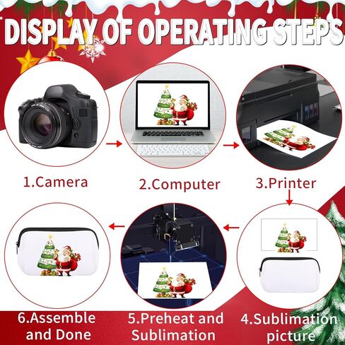 Sublimation Blanks Products Set, Sublimation Starter Kit Including DIY Blank Makeup Bag, Coaster, Keychain, Earring, Blank Lipstick Holder, Sublimation Lanyard Blank for Sublimation Transfer Heat Tran in Kuwait