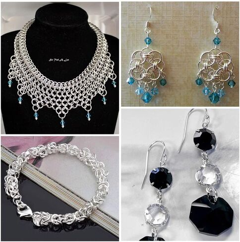 KISSITTY 100pcs 925 Sterling Silver Open Jump Rings 4mm 5mm 6mm 7mm 8mm Silver Round Rings Connectors Assorted Jump Rings for Adults DIY Earrings Bracelets Necklaces Jewelry Making in Kuwait