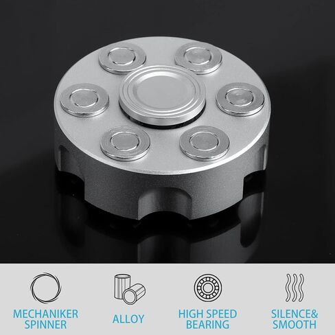Cool Alloy Fidget Spinner Metal Toy for Kids Adults, Fidget Cube Chain Toys Small Sensory Gadget Finger Hand Spinner Focus Desk Spining Top Toy Party Favors Prizes Goody Bag Fillers Novelty Gift in Kuwait