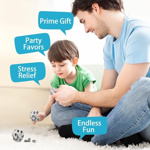 Cool Alloy Fidget Spinner Metal Toy for Kids Adults, Fidget Cube Chain Toys Small Sensory Gadget Finger Hand Spinner Focus Desk Spining Top Toy Party Favors Prizes Goody Bag Fillers Novelty Gift in Kuwait