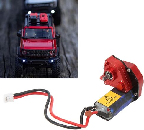 RiToEasysports Case with 66T Brushed Motor Aluminum Alloy RC Parts for SCX24 1/24 RC Car (Green) Scx24 Motor in Kuwait