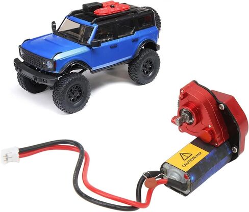 RiToEasysports Case with 66T Brushed Motor Aluminum Alloy RC Parts for SCX24 1/24 RC Car (Green) Scx24 Motor in Kuwait