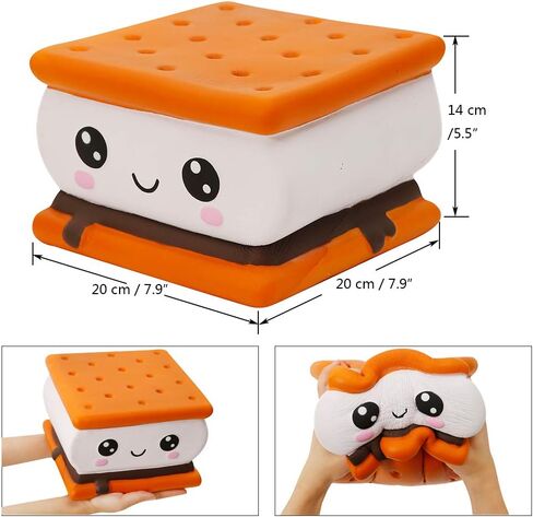 anboor جامبو اسفنجي لعبة الكوكيز الغذاء 10.2 "squishies العملاقة kawaii لعبة بطيئة ارتفاع الحلوى الغذاء المعطرة الإجهاد الإغاثة لعبة هدية للأطفال البالغين in Kuwait