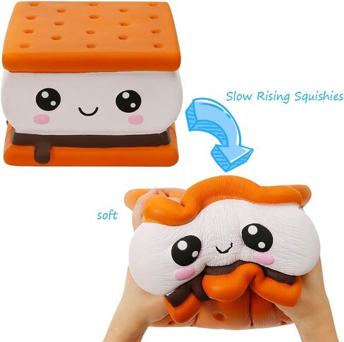 anboor جامبو اسفنجي لعبة الكوكيز الغذاء 10.2 "squishies العملاقة kawaii لعبة بطيئة ارتفاع الحلوى الغذاء المعطرة الإجهاد الإغاثة لعبة هدية للأطفال البالغين in Kuwait